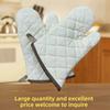 Extended Heat-Resistant Cotton Oven Gloves - Thickened for Kitchen, Microwave, Baking, and Anti-Scalding Protection