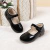 Children Princess Shoes Spring Autumn Classic Girls Leather Shoes Wedding Party Kids Causal Ballet Flat Shoes Shallow Non-slip