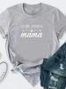 GERMAN SHEPHERD Mama Letter Print T Shirt Women Short Sleeve O Neck Loose Tshirt Ladies Summer Women Tee Shirt Tops