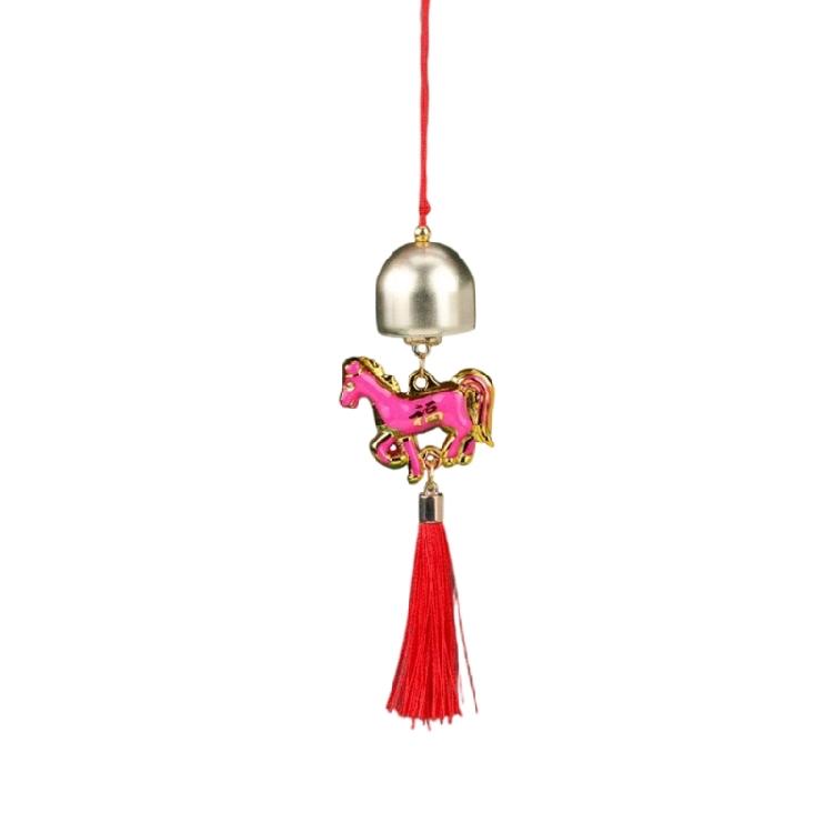 Chinese New Years Horse Ornament Car Hanging Ornament Zodiacs Horse Pendant Charm with Tassels Car Interior Decors