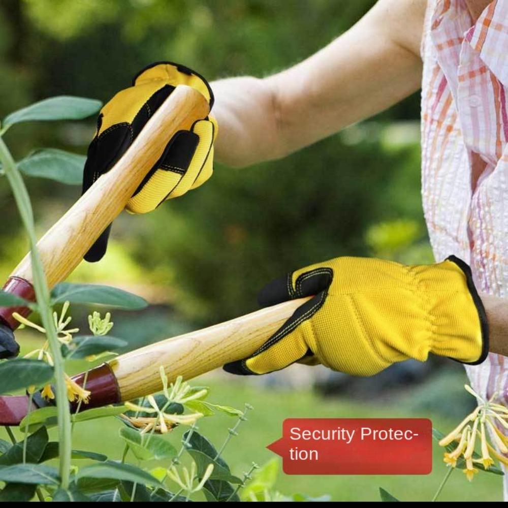 1 Pair Black Welding Protective Gloves Cowhide Heavy Duty Leather Soldering Accessory Cooking