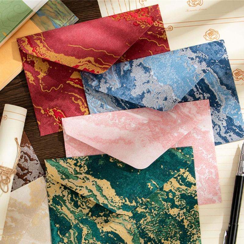 1 set kinesisk stil brevpapper och kuvert set Retro brevpapper med kuvert Skrivpapper för presentkort