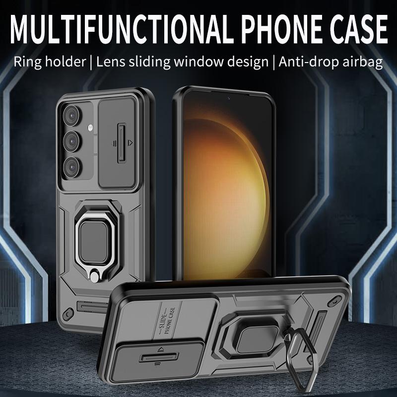 Armor Case For Samsung Galaxy S25 S24 Plus Ultra Heavy Duty Shockproof Anti-Scratch With Ring Holder Phone Cover