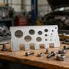 Screw Size Chart Stainless Steel Screw Gauge with Clear Scale for Precise Thread Pitches and Diameter Reading