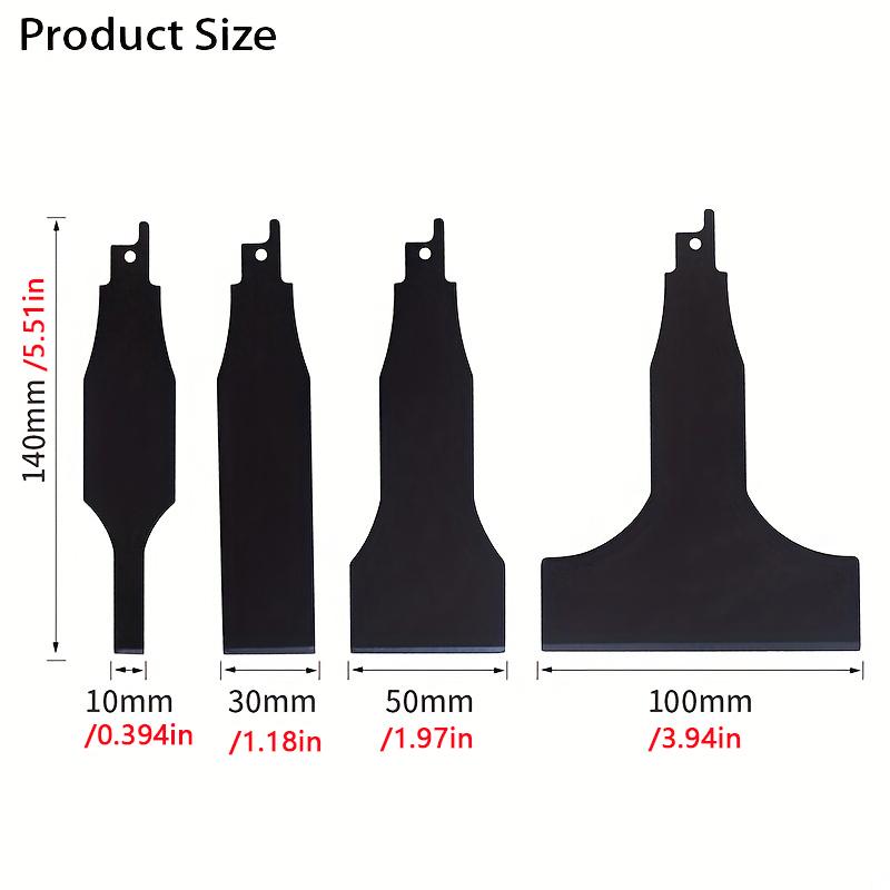 

4 шт./комплект прочный скребок и набор лезвий для возвратно-поступательных пил стальная плитка и шпатлевка удаление очистка стен и пола