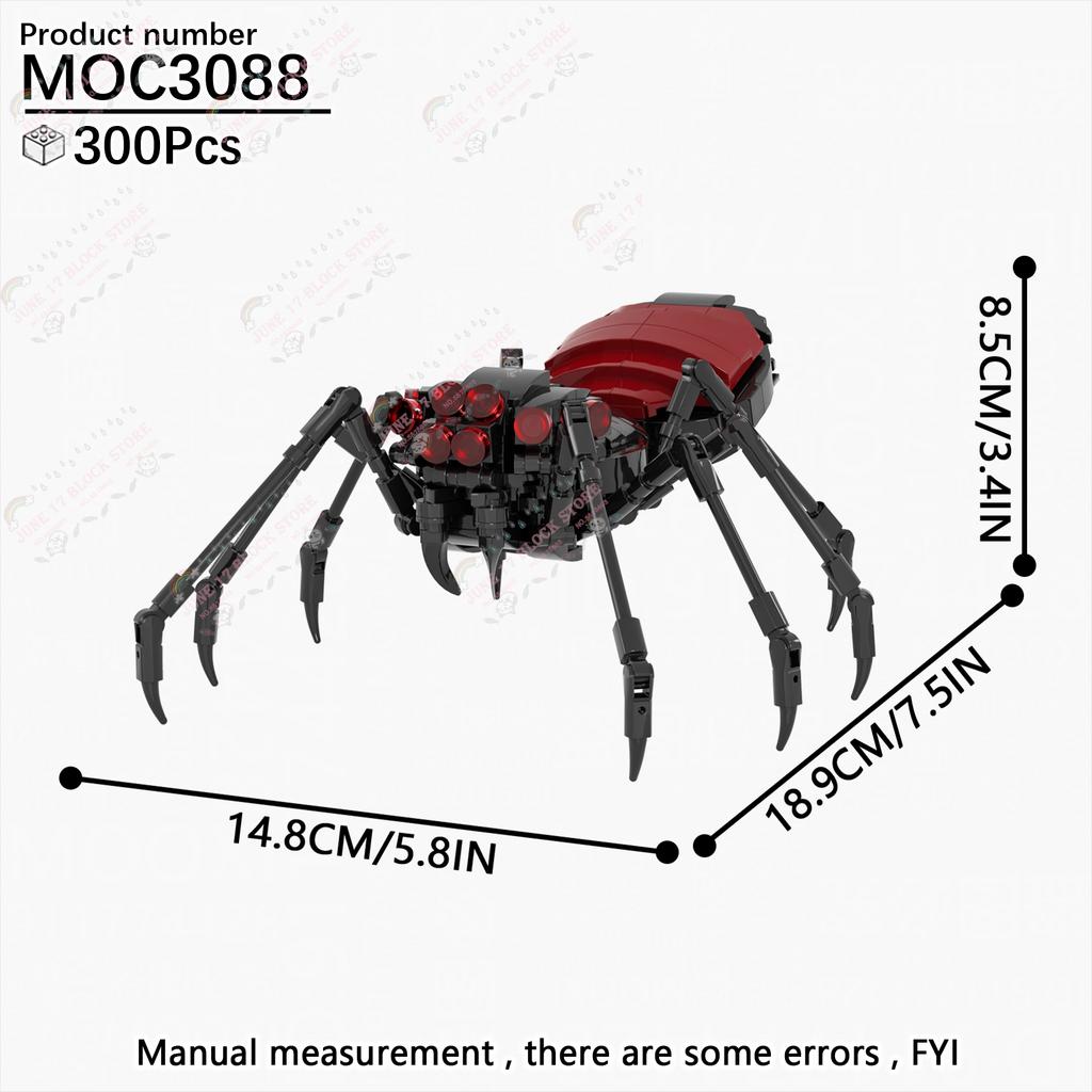 MOOXI Backroomed Horror Figuren Partystörer Fortgeschrittenes MOC Bausteine Set Erwachsene Modelle Steine Diorama Dekorationen Kinder Spielzeug