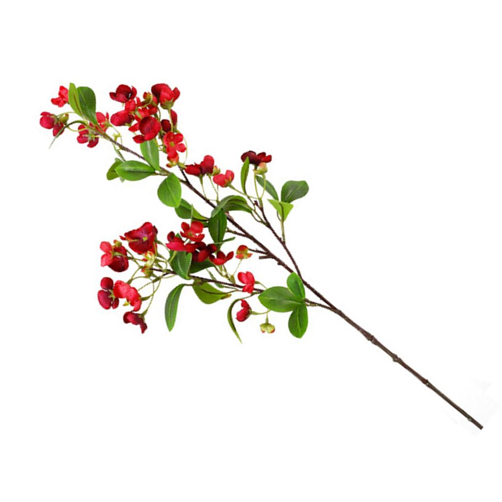 Hydrangea Simulation Flower Long Lasting Artificial Hydrangea Flower Decoration for Home Red