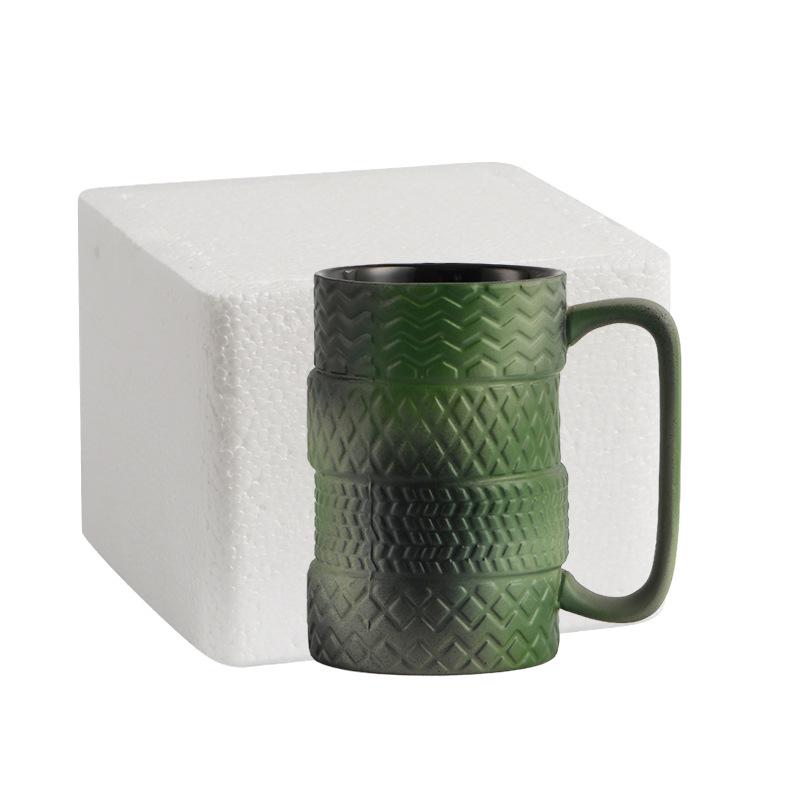 Creative Large Capacity Novelty Ceramic Tire Mug