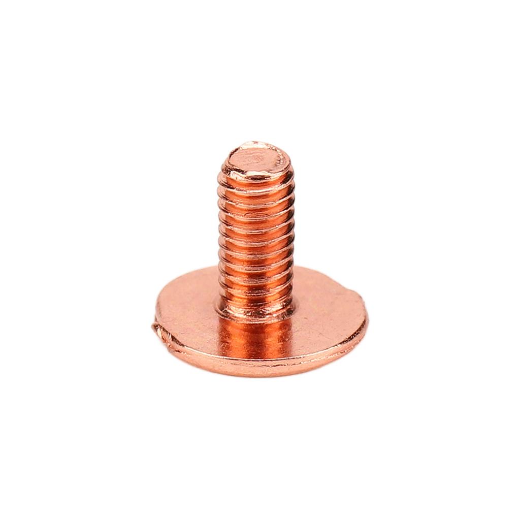 100 Sets Spiked Cone Spike Stud High Hardness Metal Plating   Gold Screw Back Studs Spikes Kit for   Clothing Shoes