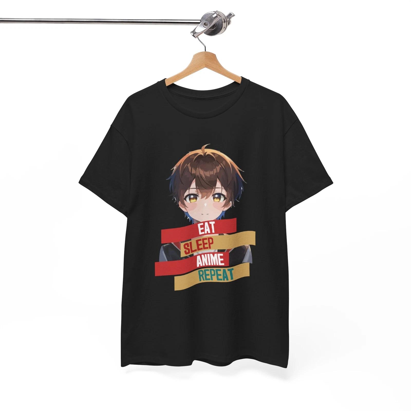

Eat Sleep Anime Gaming Repeat T-Shirt | Game Shirt | Tee for Game Lovers S