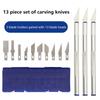 13Pcs Metal Art Knife Aluminum Alloy Carving Knife Tool Set - Perfect For Paper-Cut, Handcraft & Model Making