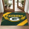 Green Bay Packers Design Crystal Velvet Rug Soft Decorative Mat for Bedroom Entrance
