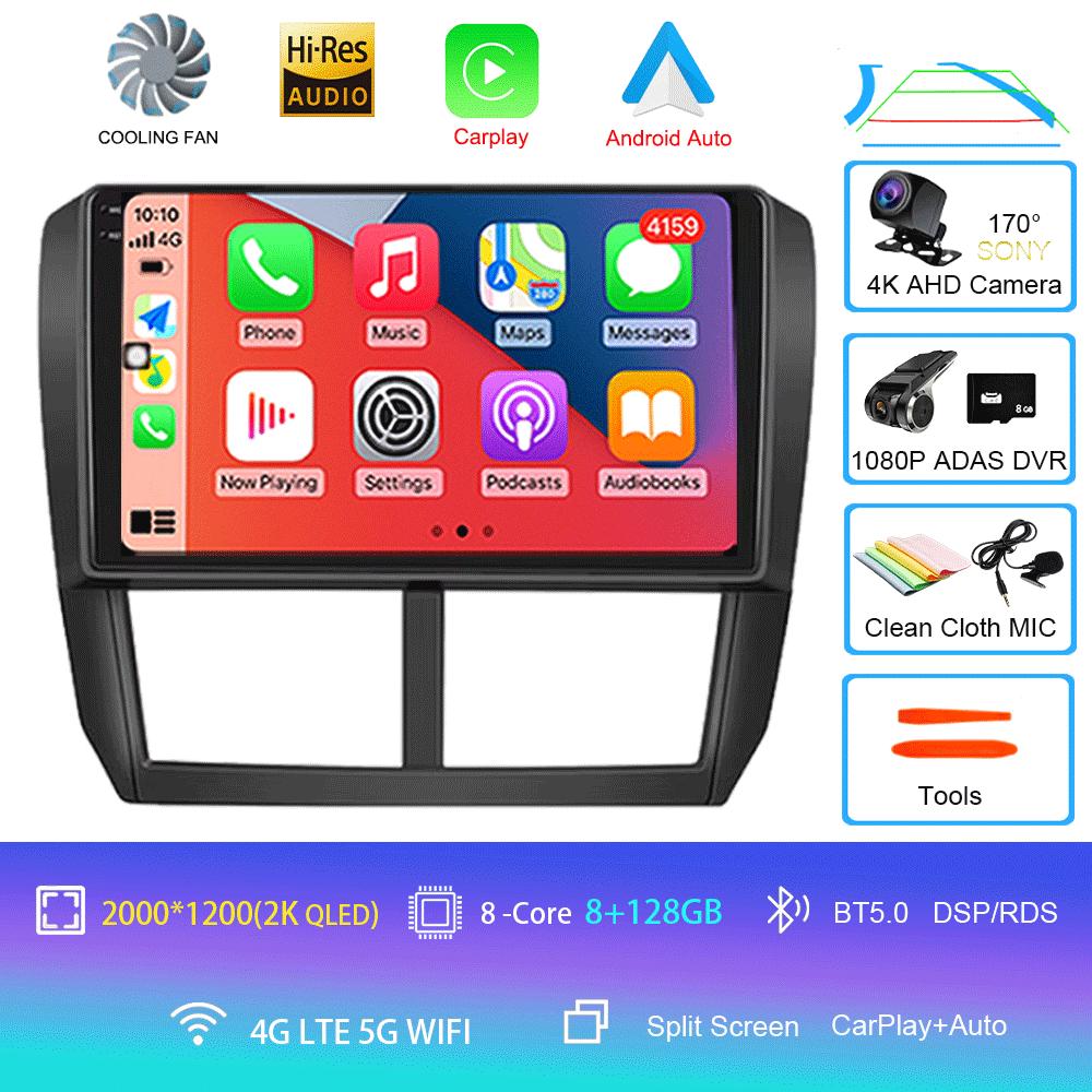 Android 14 Car Radio For Subaru Forester 3 SH 2007-2013 For Impreza GH GE 2 Din Multimedia Player 2 Din Carplay Head Unit