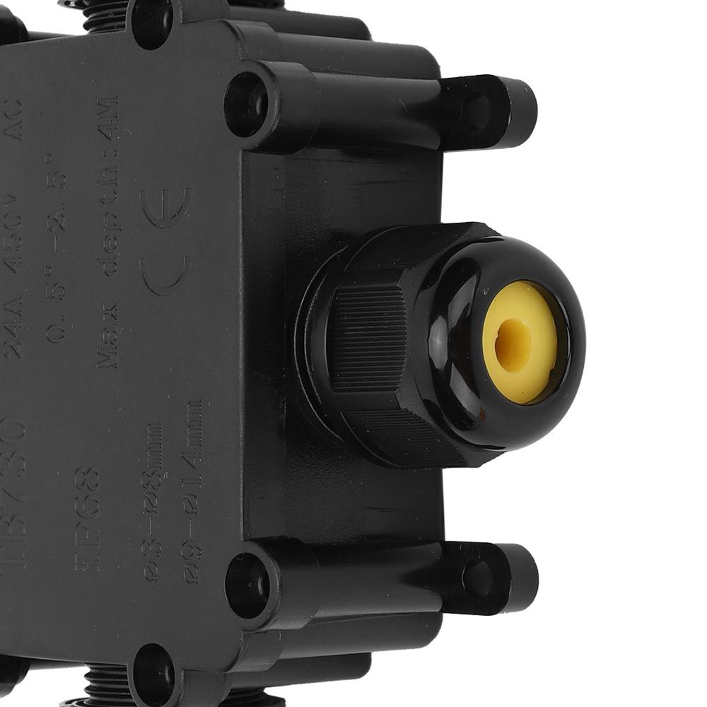 T-Shape Waterproof Junction Box 3 Way Splice Box Underground Installation