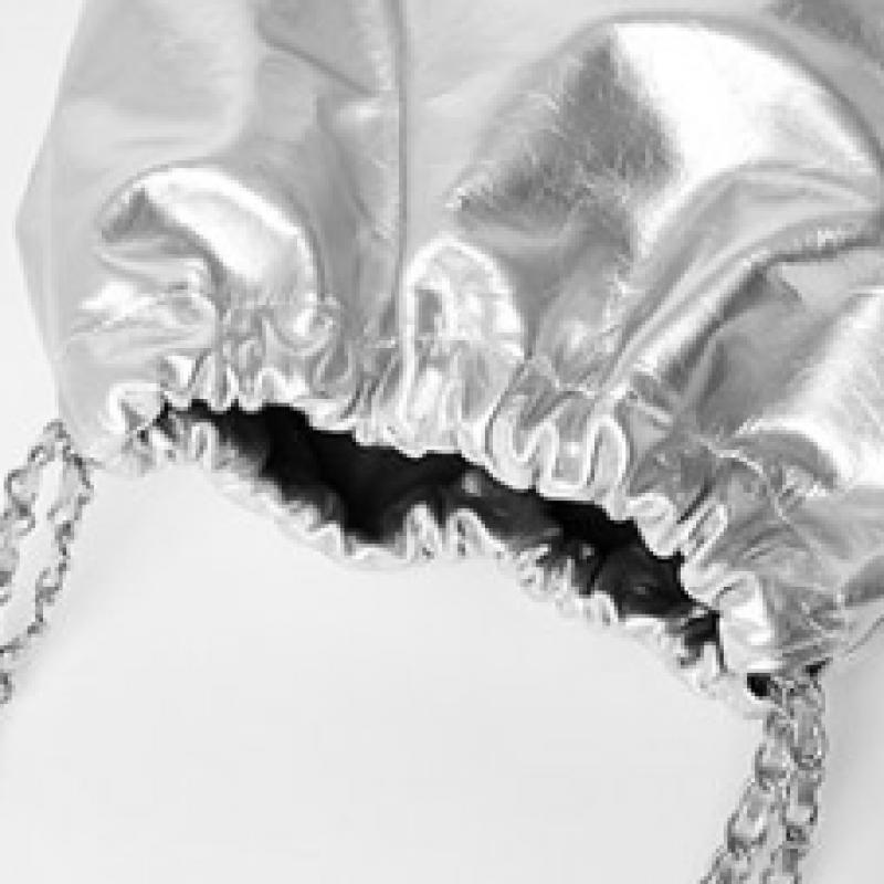 Rheemin Muffy Leather Chain Silver