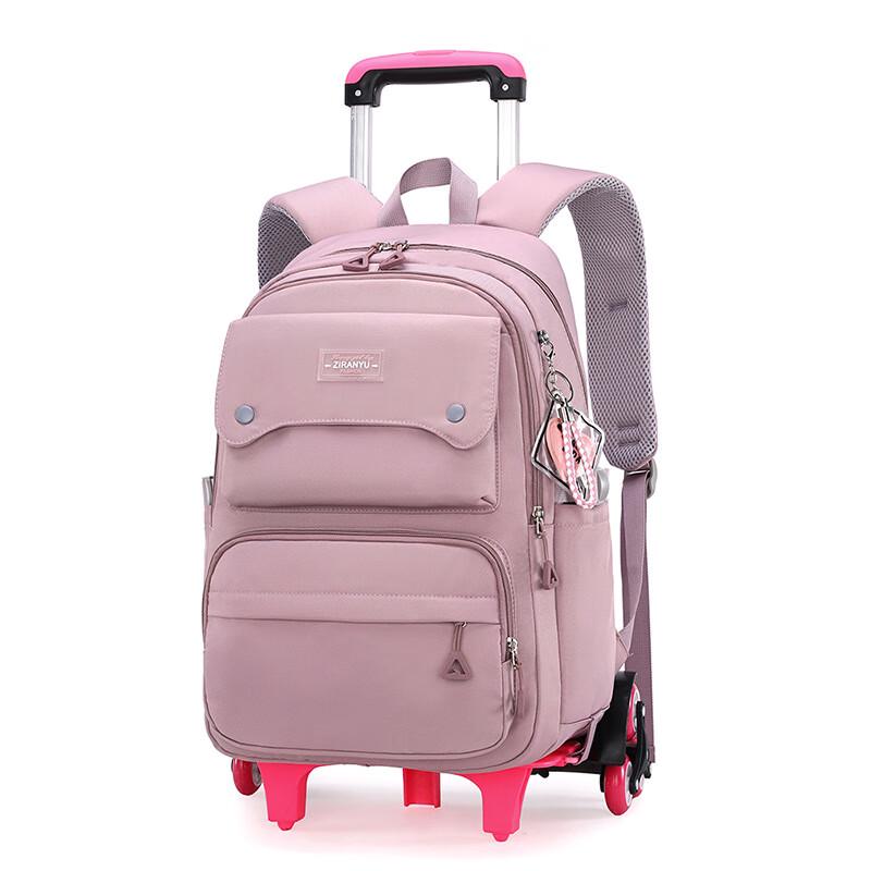 ZIRANYU Detachable Stair Climbing Trolley Backpack Six Wheel