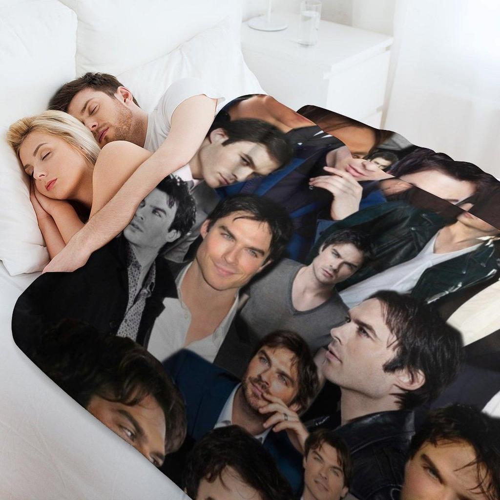 Ian Somerhalder Editing Throw Blanket Warm Accent Blanket for Living Room Decoration