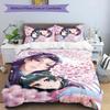 3pcs The Apothecary Diaries Design Cover Set - HD Printed Bedding with 1 Cover and 2 Pillowcases - Perfect for Home and Dorm Decor