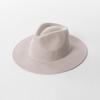 Autumn and winter new fashion casual bare body wide brim wool jazz hat outdoor shopping warm concave top hat tide