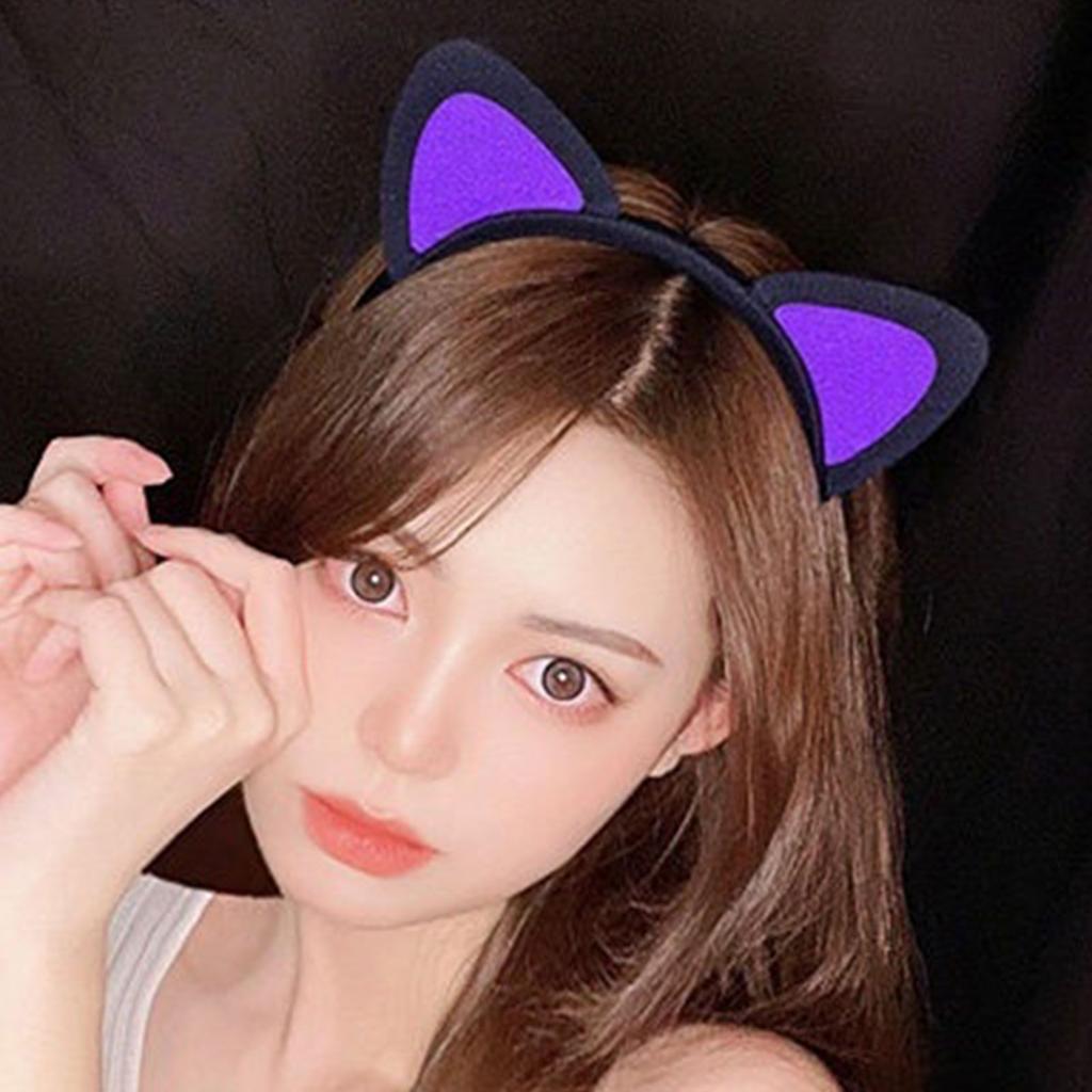 Elastisches Katzenohren-Kopfstück Kostümzubehör Feiertagsfeier Haarreif für Frauen Formeller Anlass und Alltagskleidung