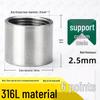 304 Stainless Steel Double Female Thread Pipe Fitting, Internal Thread, 4 to 6 Points, 1 Inch