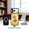 1pc Cowboy Hat Lizard Desert Cartoon Phone Case Magnetic For iPhone17 16 15 14 13 12 Pro Max For Magsafe Wireless Charging Cover