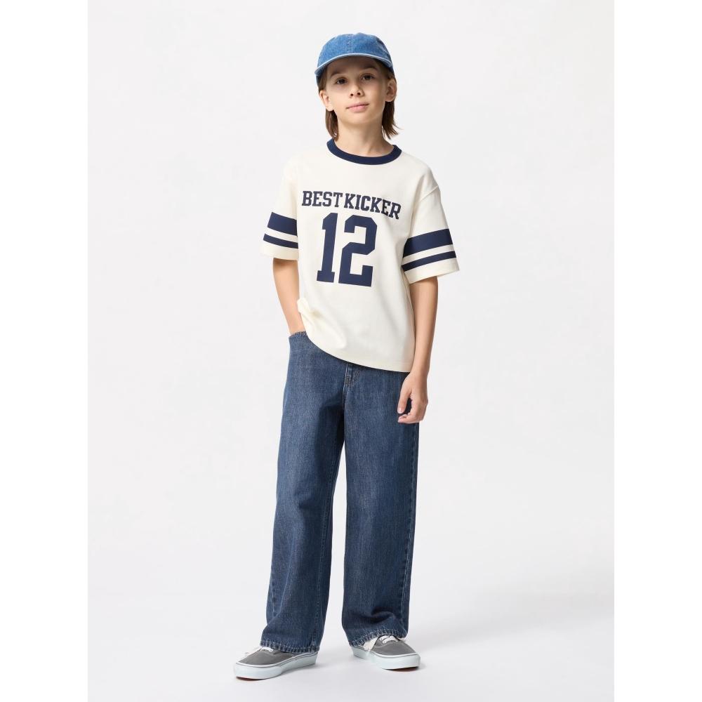 Uniqlo Japonské široké rovné džíny