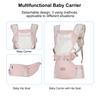 All-Position Baby Carrier with Hip Seat Lumbar Support, Angled Waist Stool, Soft and Breathable,