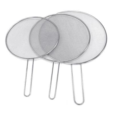 Edelstahl-Spritzschutz, Ölschutzdeckel, auslaufsichere Bratpfannenabdeckung
