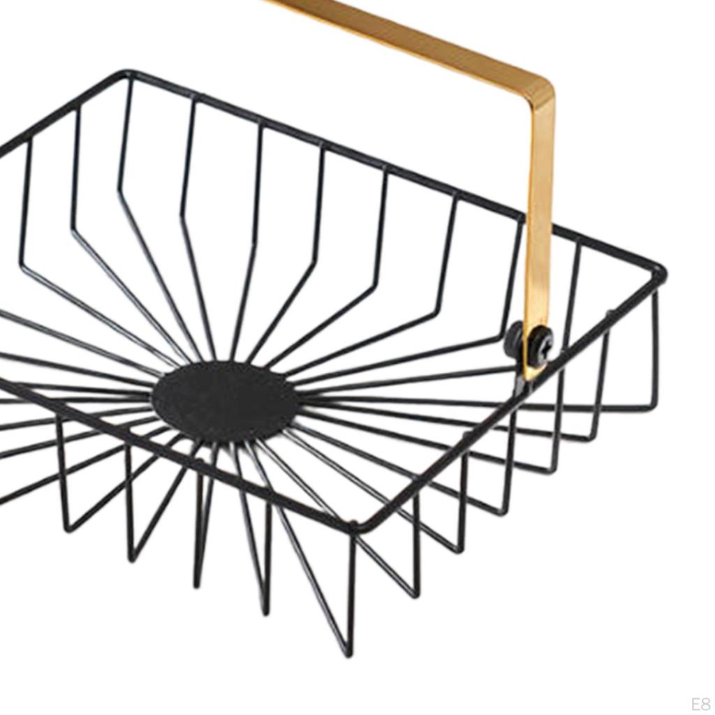 Fruit Basket Bread Storagre with Handle Snack Holder for Vegetable Cupcake