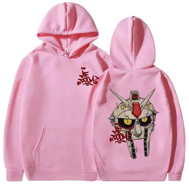 Rapper Mf Doom Madlib Madvillain Cartoon Metal Mask Graphic Hoodie Men Women Casual Oversized Sweatshirt Men's Hip Hop Hoodies