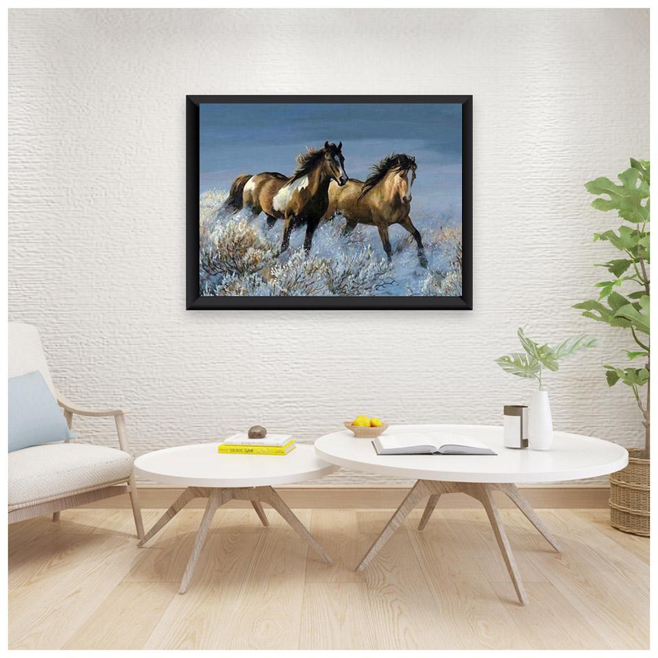 Horse DIY 5D Diamond Painting Full Round Drill Animal Diamond Embroidery Mosaic Cross Stitch Kits Wall Art Home Decor Gift
