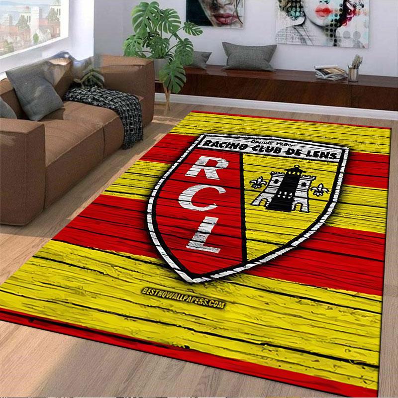 Racing Club De Lens Carpet Suitable As a Non-slip Mat for the Living Room or Bedroom Sofa
