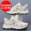 Neue Mode Herren Sneaker Sommer Atmungsaktive Mesh Schuhe Sport Luxus Freizeitschuhe für Herren Leicht Rutschfest Mann 6CM Erhöhungsschuhe
