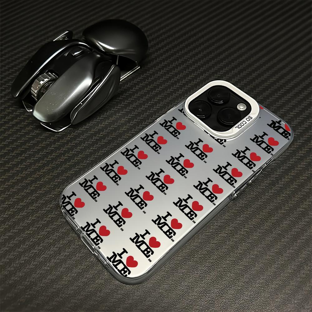 I Love My Own English Design Phone Case Suitable for iPhone 17 16 15 14 13 12 11Pro/Max/Plus Anti Drop and Shockproof Back Cover