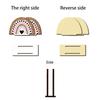 Wood Napkin Holder for Table, Wooden Paper Towel Holders for Kitchen, Standing Napkin Dispenser for Kitchen Dining Room Party Use, Kitchen Table Decor