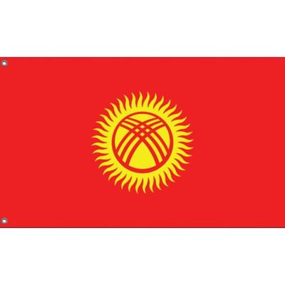 1pc of Kyrgyz Flag In Various Sizes | Distinctive Printed Banner for Home Decoration