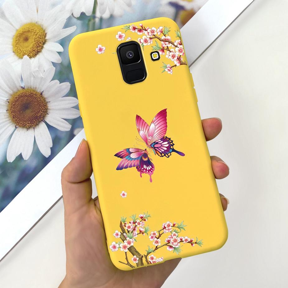 For Samsung Galaxy A6 Plus 2018 Case SM-A605F Cute Dinosaur Cartoon Cover Soft TPU Phone Case For Samsung A6 2018 A600F A6+ Bags