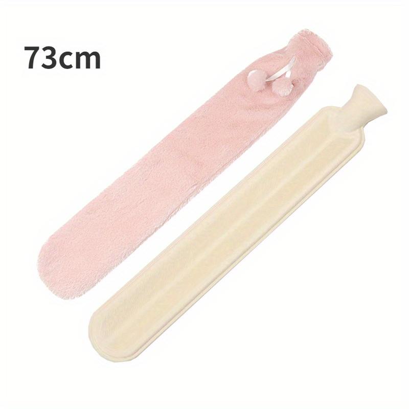 1 PCS Long Hot Water Bottle Bag with Detachable Cover, Super Long Rubber Hot Water Bottle Waist, Hand, and Foot Warmer