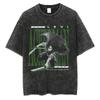 2026 Anime Attack On Titan Retro Washed T-shirt Men's and Women's New Summer Clothing Breathable Casual Top Streetwear Peripheral Tee Y2K