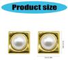Geometric Square Pearls Earrings for Women Combining Vintage Charm and Modern Styles Suitable for Every Outfits