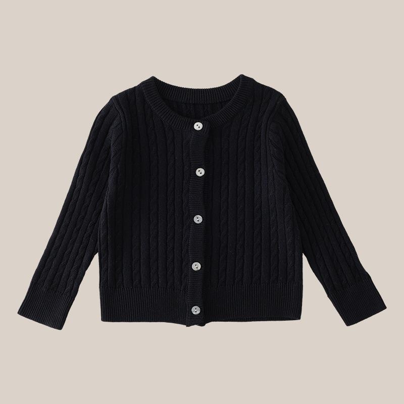 Mädchen Strickjacke Langarm Kinder Pullover Koreanischer Stil