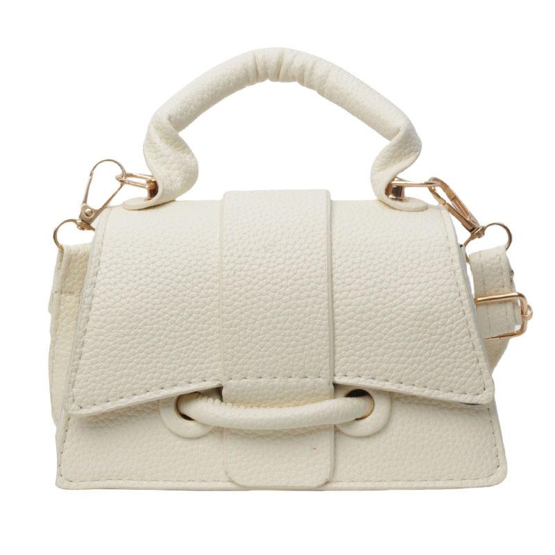 Geantă de mână simplă, cu temperament, culoare solidă, geantă de umăr/messenger versatilă pentru femei, nouă, geantă pătrată mini retro