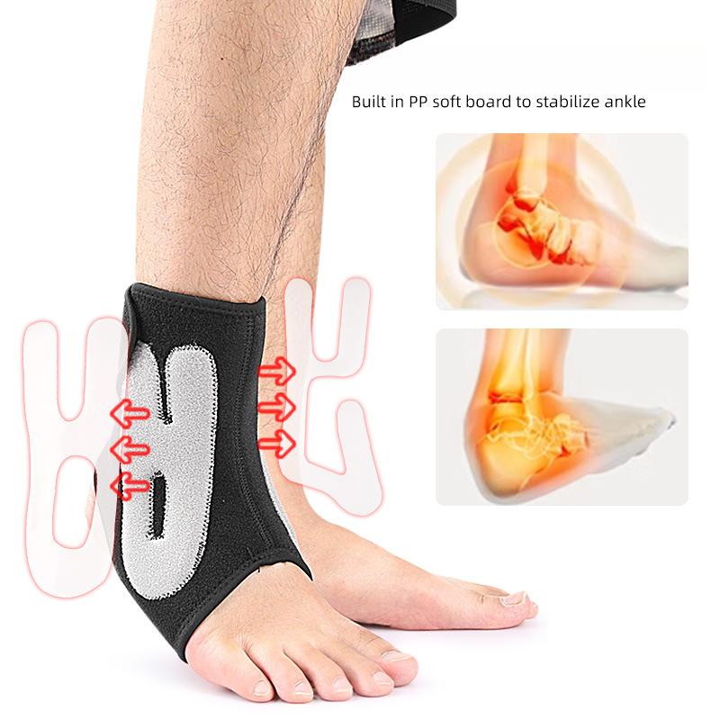 Ankle Fixing Belt Arc Fit Aluminum Plate Support Pressurized Stable Walking Ankle Brace