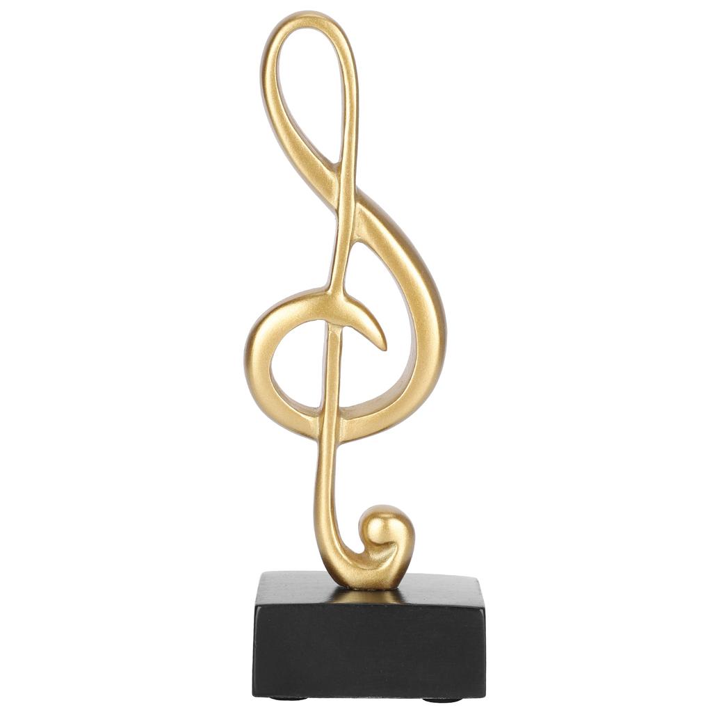 Estatua de Nota Musical Resina Sintética Símbolos Musicales Adornos Decoración para Hogar Sala de Estar Dormitorio Escritorio de Estudio Decoración