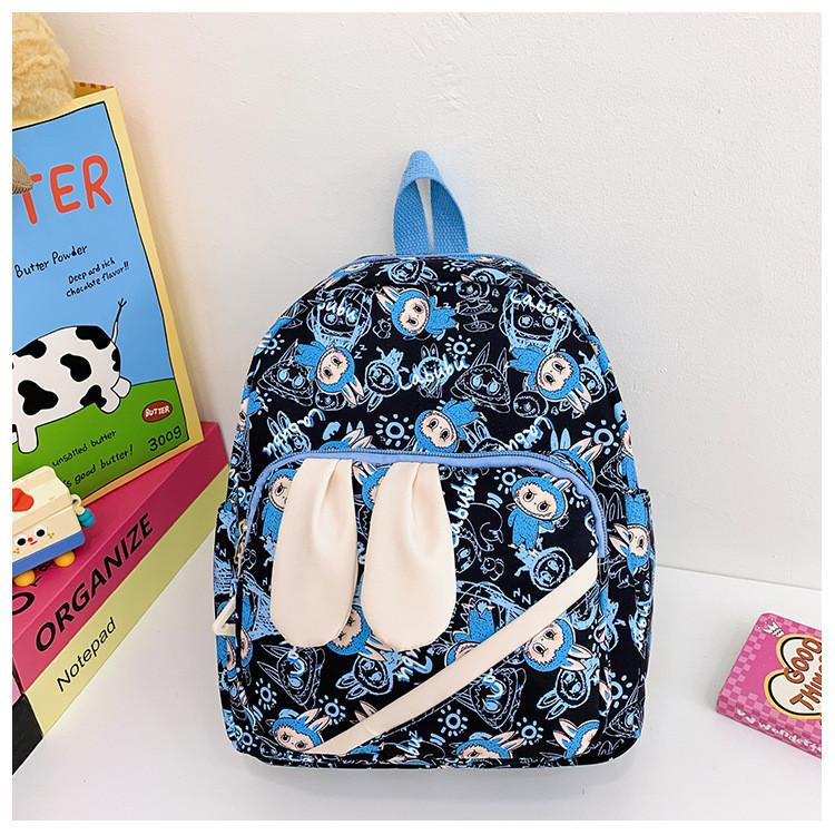 Kids Cartoon Backpack Outdoor Activities Adjustable Straps Student School Bag