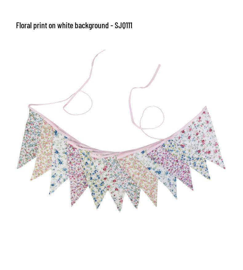 Large Cotton Triangle Flags for Parties and Outdoor Events