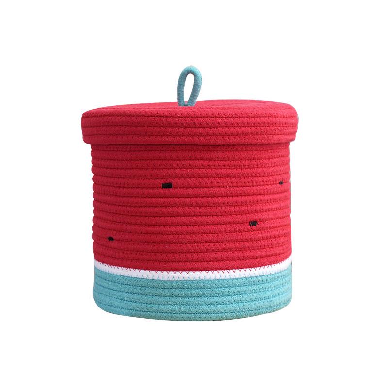 Miflame Watermelon Cotton Toy Storage Basket