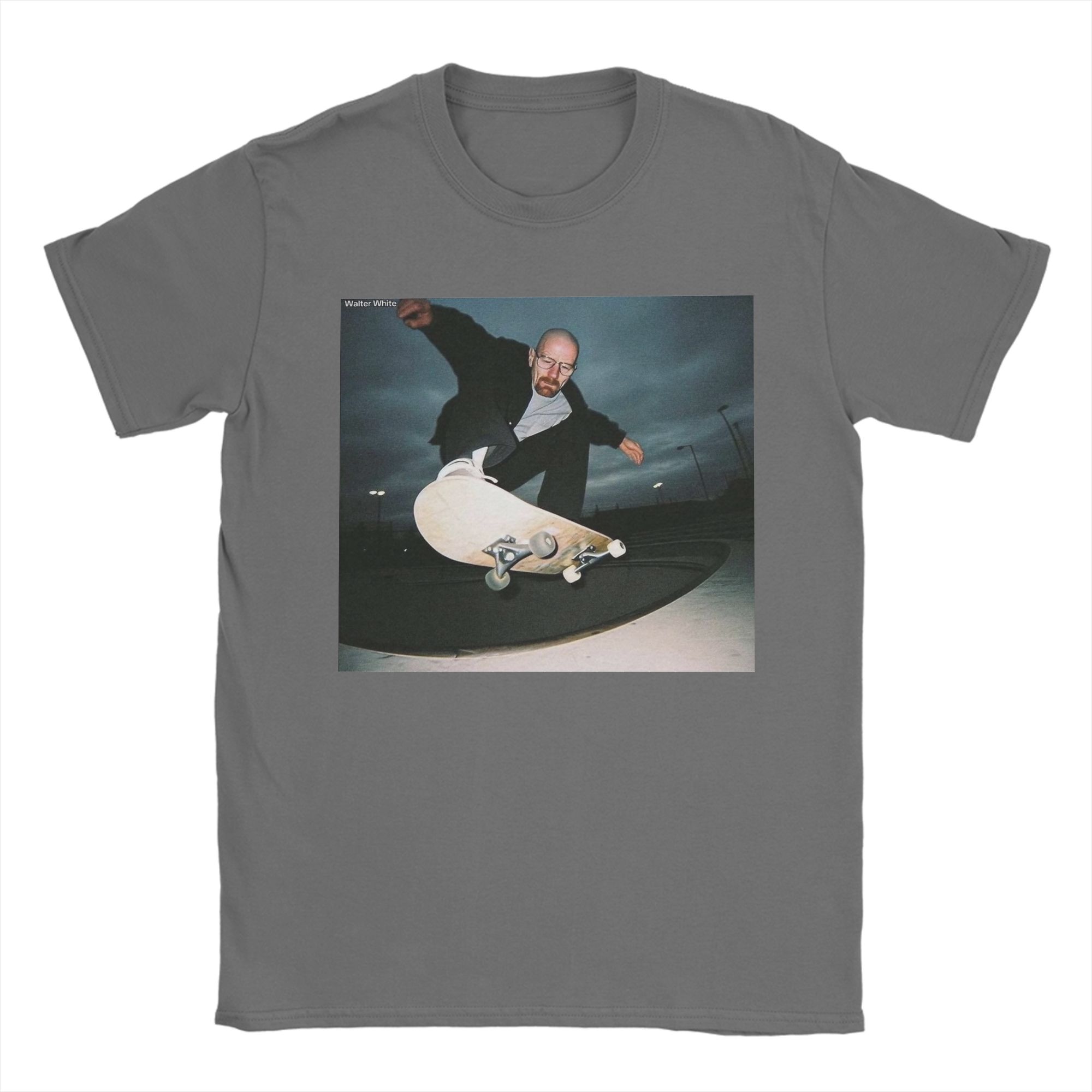 

Футболки Breaking Bad Heisenberg для чоловіків Walter White Skate Fun 100% Бавовна Футболка З Круглим Коміром З Коротким Рукавом Футболки Топи L