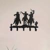 Metal Cowboy Hat Wall Hook Rack Western Decor Bar Hanging Storage Organizer